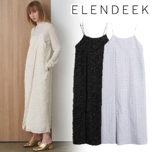 ＼期間限定20%OFF／即日発送 ELENDEEK エレンディーク MATERIAL CAMI OP 512410310001   24SS 2024春夏 キャンセル返品不可｜real-co