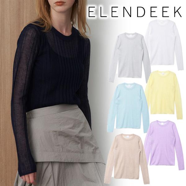 ＼期間限定11%OFF／即日発送/ELENDEEK エレンディーク SHEER RIB KT 512...