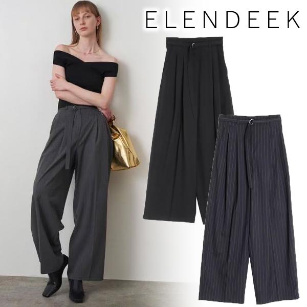 ＼期間限定10%OFF／予約商品/ELENDEEK エレンディーク W TUCK COCOON WI...