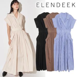 ＼期間限定10%OFF／即日発送/ELENDEEK エレンディーク  W COLLAR SHIRT OP 512620320701  26SS 2026秋春夏  キャンセル返品不可