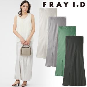 ＼期間限定10%OFF／土日も即日発送/FRAY I.D フレイアイディー サテンナロースカート FWFS242036  24SS 2024春夏 キャンセル返品不可｜real-co