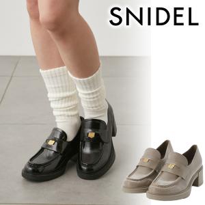 【SOLD OUT】＼期間限定10%OFF／SNIDEL スナイデル ヒールローファー SWGS241611  24SS 2024春夏 キャンセル返品不可｜real-co