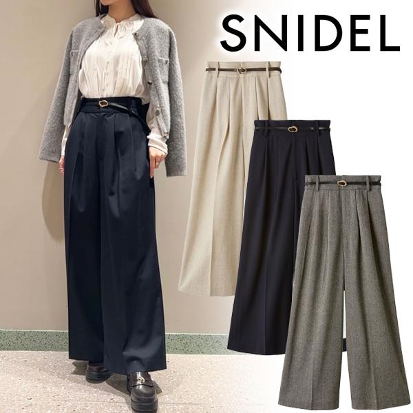 ＼SALE50%OFF／土日も即日発送/SNIDEL スナイデル ワイドタックパンツ SWFP244...
