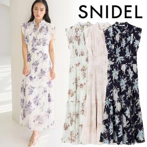 ＼期間限定10%OFF+2BUY10%OFFクーポン有／即日発送/SNIDEL スナイデル  Sustainableプリーツプリントワンピース SWFO261103  26SS 2026春夏｜セレクトショップreal