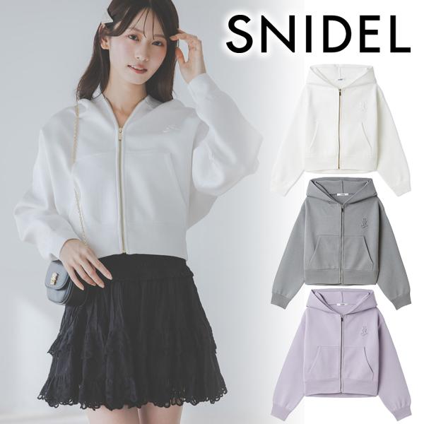 ＼期間限定10%OFF／即日発送(火曜除く)/SNIDEL スナイデル  ショートニットパーカー S...