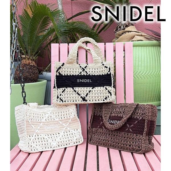 ＼期間限定10%OFF／予約商品/SNIDEL スナイデル  ペーパークロシェトート SWGB262...