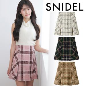 ＼期間限定10%OFF／予約商品/SNIDEL スナイデル  ロービングチェックミニスカート SWFS264105 8月末〜9月末入荷予定 2026秋冬 キャンセル返品不可｜セレクトショップreal