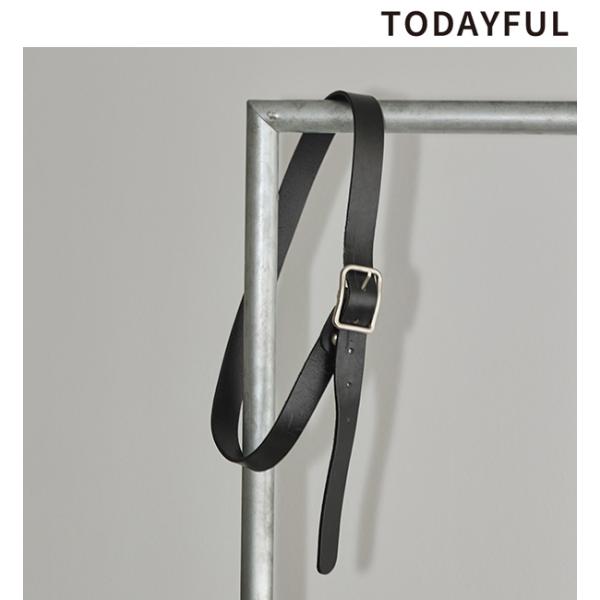 即日発送/TODAYFUL トゥデイフル Backle Leather Belt 12391001 ...