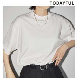 追加生産決定！予約商品 TODAYFUL トゥデイフル Cotton Silk Useful Halfsleeve T-shirts 12310602 8月末〜9月末入荷予定 ネコポス送料無料 キャンセル返品不可｜real-co