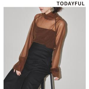 ＼SALE40%OFF／土日も即日発送/TODAYFUL トゥデイフル  Sheer Turtle Tops 12320617  シアータートルトップス 2023冬｜real-co