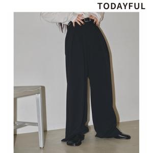 予約商品/TODAYFUL トゥデイフル Doubletuck Twill Trousers 12310722 8月末〜9月末入荷予定  2024PreFall キャンセル返品不可