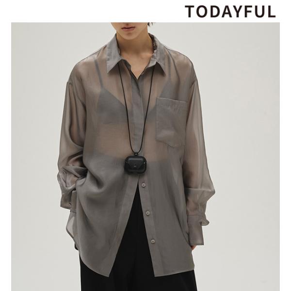 予約商品/TODAYFUL トゥデイフル  Chambray Silky Shirts 126104...