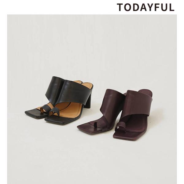 即日発送/TODAYFUL トゥデイフル  Square Leather Sandals 12611...