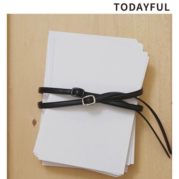 TODAYFUL トゥデイフル 予約商品/  Narrow Leather Belt 1262104...