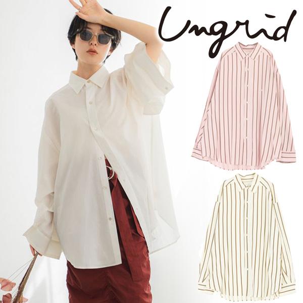 ＼期間限定30%OFF／即日発送 Ungrid アングリッド スリーブデザインビッグシャツ 1124...