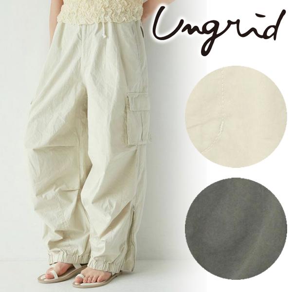 ＼期間限定10%OFF／予約商品/Ungrid アングリッド ジップデザインミリタリーパンツ 112...