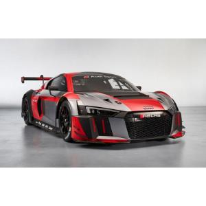 絵画風 壁紙ポスター (はがせるシール式) アウディ R8 LMS 2017年 レッドグレー キャラクロ ADLM-002W2(ワイド版 603mm×376mm)＜日本製＞｜real-inter