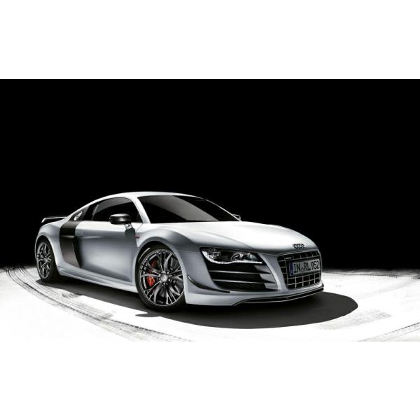 絵画風 壁紙ポスター (はがせるシール式) アウディ R8 GT V10 5.2L 2011年 シル...