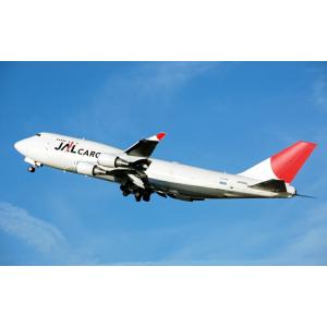 絵画風 壁紙ポスター (はがせるシール式) JAL ボーイング 747-400BCF型 2005年 キャラクロ B747-004W1(ワイド版 921mm×576mm)＜日本製＞｜real-inter