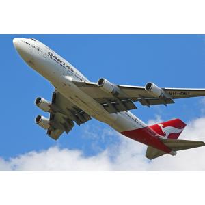 絵画風 壁紙ポスター (はがせるシール式) JAL国内線 ボーイング 747
