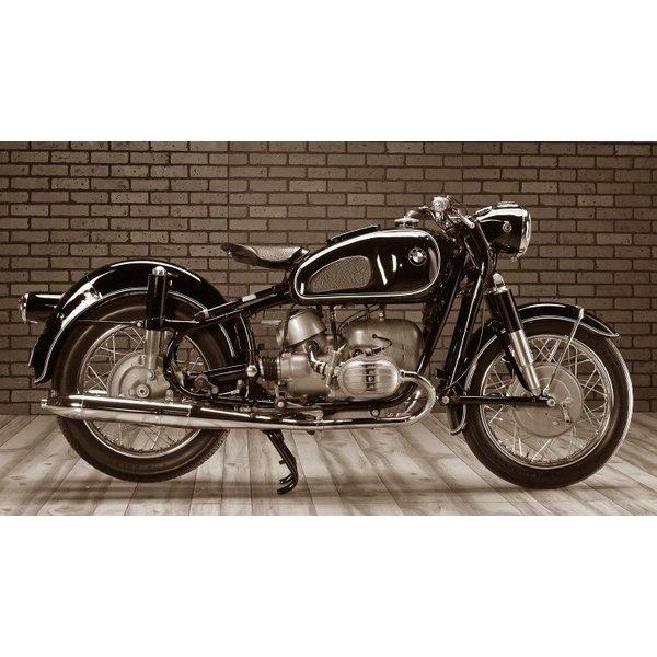 絵画風 壁紙ポスター (はがせるシール式) BMW R50 1955-60年 アールズフォーク バイ...
