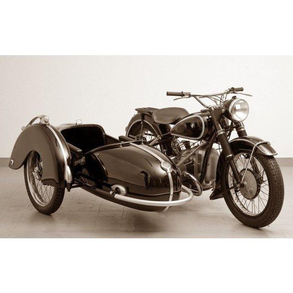 絵画風 壁紙ポスター (はがせるシール式) BMW R51-3 サイドカー 1951-55年 バイク...