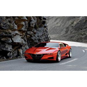 絵画風 壁紙ポスター (はがせるシール式) BMW M8 スーパーカー 2016年 キャラクロ BM...