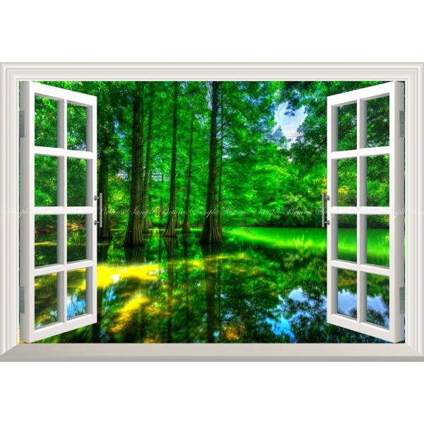 絵画風 壁紙ポスター (はがせるシール式) -地球の撮り方- 福岡の街中に現れた異世界 篠栗 落羽松...