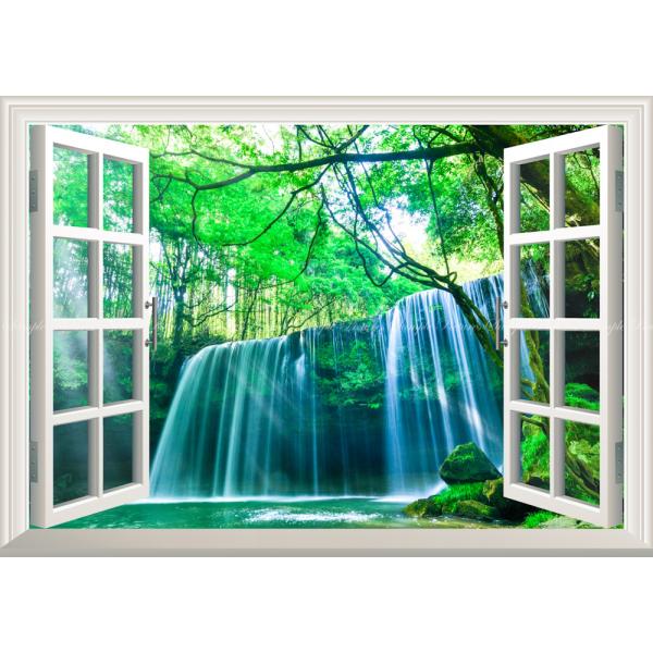 絵画風 壁紙ポスター (はがせるシール式) -地球の撮り方- これぞ自然の恵み 癒しのシャワー 鍋ケ...