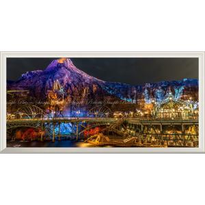 絵画風 壁紙ポスター (はがせるシール式) ディズニーシーの夜景