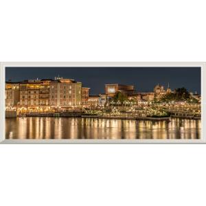 絵画風 壁紙ポスター (はがせるシール式) ディズニーシーの夜景 ディズニーリゾート【扉なし窓仕様】...