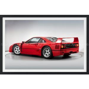 絵画風 壁紙ポスター (はがせるシール式) フェラーリ F40 LM 1990年