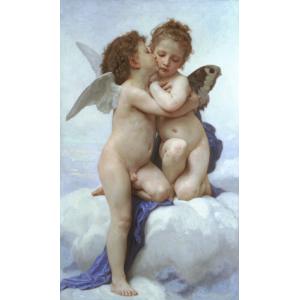 額入り87.5cm壁掛け ブグロー ファイストキス （印刷画） 1152 額入り87.5cm壁掛け ブグロー ファイストキス （印刷画） 1152