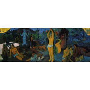 絵画風 壁紙ポスター【フルサイズ版】 ゴーギャン 我々はどこから来たのか 我々は何者か 我々はどこへ...