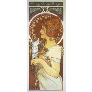 絵画風 壁紙ポスター【フルサイズ版】 アルフォンス・ミュシャ 浮気女