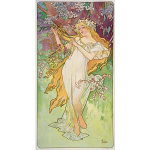 ミュシャ 浮気女 1899年 額縁つき アート 絵画 【公式通販】