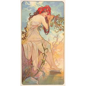 絵画風 壁紙ポスター【フルサイズ版】 アルフォンス・ミュシャ 浮気女