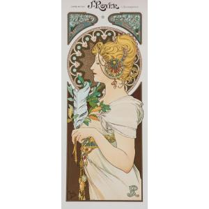 絵画風 壁紙ポスター【フルサイズ版】 アルフォンス・ミュシャ