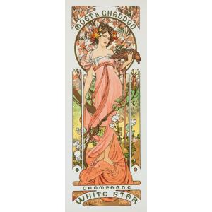 絵画風 壁紙ポスター【フルサイズ版】 アルフォンス・ミュシャ モエ