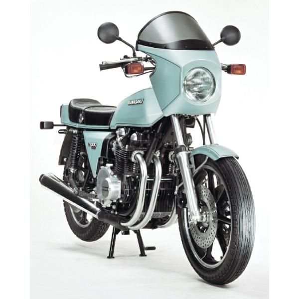 絵画風 壁紙ポスター (はがせるシール式) カワサキ Z1000 Z1-R 1977年 カフェレーサ...