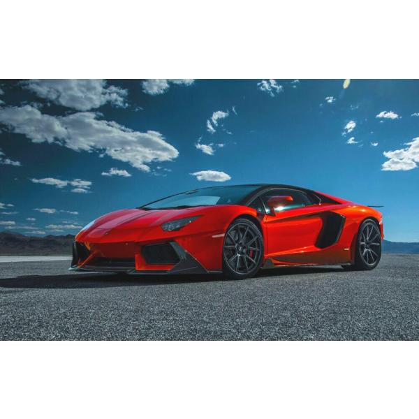 絵画風 壁紙ポスター (はがせるシール式) ランボルギーニ アヴェンタドール LP700-4 キャラ...