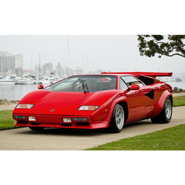 絵画風 壁紙ポスター (はがせるシール式) ランボルギーニ カウンタック 5000 QV キャラクロ...