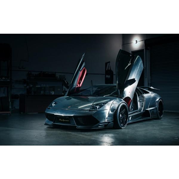 絵画風 壁紙ポスター (はがせるシール式) ランボルギーニ ムルシエラゴ LP670-4 SV Li...