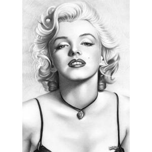 絵画風 壁紙ポスター (はがせるシール式) マリリン モンロー Marilyn Monroe キャラ...