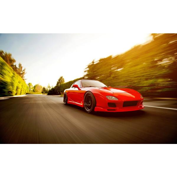 絵画風 壁紙ポスター (はがせるシール式) マツダ RX-7(3代目)FD3S型 アンフィニ RX-...