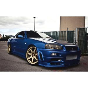 絵画風 壁紙ポスター (はがせるシール式) 日産 スカイライン GT-R R34 カスタム チューニ...
