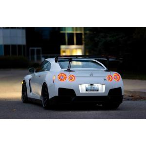 絵画風 壁紙ポスター (はがせるシール式) 日産 GT-R R35 中期型 2010年 白 キャラク...