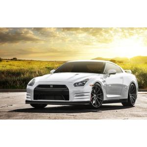 絵画風 壁紙ポスター (はがせるシール式) 日産 GT-R R35 中期型 2012年 ホワイト 夕...