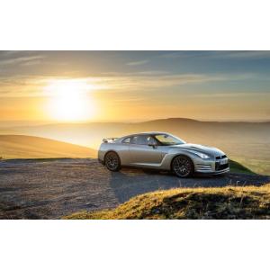 絵画風 壁紙ポスター (はがせるシール式) 日産 GT-R R35 45周年 UK仕様 2015年 ...