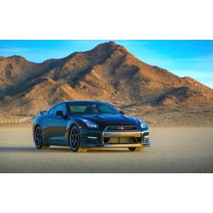 絵画風 壁紙ポスター (はがせるシール式) 日産 GT-R R35 中期型 2014年 ブラック キ...